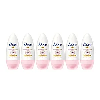Set 6 x Deodorant Roll-On Dove Invisible Care, Moisturising Cream, Floral Touch, Anti White Marks, 48h