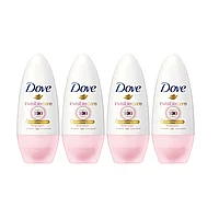 Set 4 x Deodorant Roll-On Dove Invisible Care, Moisturising Cream, Floral Touch, Anti White Marks, 48h