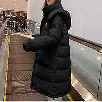 Paltonul de iarnă pentru femei în jos, cu o capotă de captare, stil 2022, calitate, negru (098)