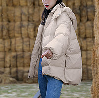 Jacheta de iarnă de toamnă pentru femei de lungime medie, supradimensionată, tinerețe, cu capotă, stil 2022,