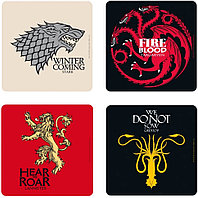 Suport pahar x4 GAME OF THRONES -"Houses"
