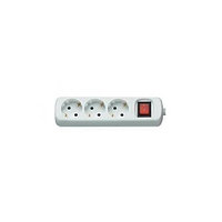 Prelungitor 3c 0m corp alb+intrerupator