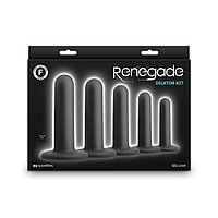 Kit dilatator Renegade 5 butt plug cu ventuza silicon