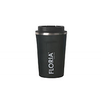 Cana de cafea, termos, interior din inox, capacitate 380ml FLORIA, gri / ZLN 9970