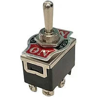 Comutator maneta 2x10A 250Vac ON-OFF-ON surub m3
