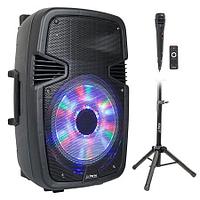 Boxa portabila Party-15LED activa+microfon