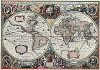 Hărți geografice vechi ale lumii în sortiment