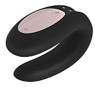 Vibrator smart pentru cupluri Satifyer Double Joy negru