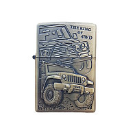 Bricheta Tip Zippo, 3d Relief, Metalica, King Of 4wd M2