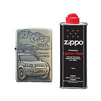 Bricheta Tip Zippo, 3d Relief, Metalica, King Of 4wd Si Lichid Zippo 125 Ml M1
