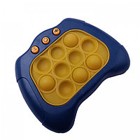 Jucarie Pop It Interactiva Pentru Copii, Antistres, Cu Sunete Si Lumini Model Poppy Pop, Plastic, Albastru