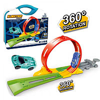 Set De Pista De Curse Hot Wheels 360, Constructor Diy, Set De Masini De Jucarie Pentru Hotwheels Eject Rail