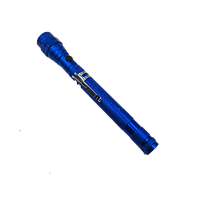 Recuperator Telescopic, Lanterna Led, Magnet, Sistem Prindere Curea, 17 Cm, Albastru