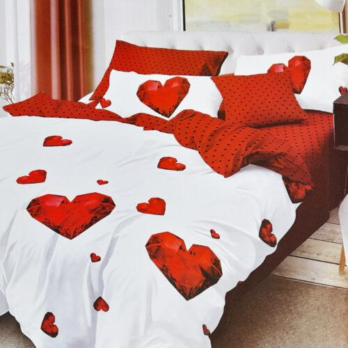 LENJERIE DE PAT COCOLINO - CRISTAL HEARTS - LenjeriiPat-Pucioasa.ro - Magazin Online lenjerii pat - foto 1 - id-p93106938