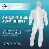 Combinezon impermeabil, cu glugă, reutilizabil (S, L, M, XL, XXL) - LenjeriiPat-Pucioasa.ro - Magazin Online