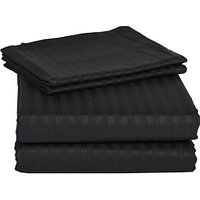 Cearceaf de pat bumbac 100 % damasc-negru - LenjeriiPat-Pucioasa.ro - Magazin Online lenjerii pat