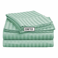 Cearceaf de pat bumbac 100 % damasc-mint - LenjeriiPat-Pucioasa.ro - Magazin Online lenjerii pat