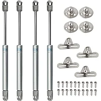Set 4 amortizoare cu gaz dulap, Jormftte, Aliaj de zinc/ABS, Cu accesorii