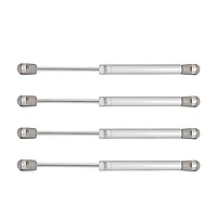 Set 4 Brate de ridicare a usii dulapului, Hidraulic, 27cm x 9,2 cm, Argintiu