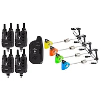 Set 4 senzori cu statie, cu snagbar fix si Set 4 swingere, cu iluminare color