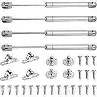 Set mecanism usa de bucatarie, Metal, Cu accesorii, Argintiu
