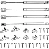 Set 4 x Amortizor usa dulap, Otel, 100 N, Argintiu