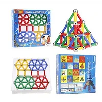 Set 1+1 Joc creativ pentru copii, Magnastix 216 piese