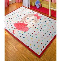 Covor Antiderapant Copii Model Papusa, 80x150 cm
