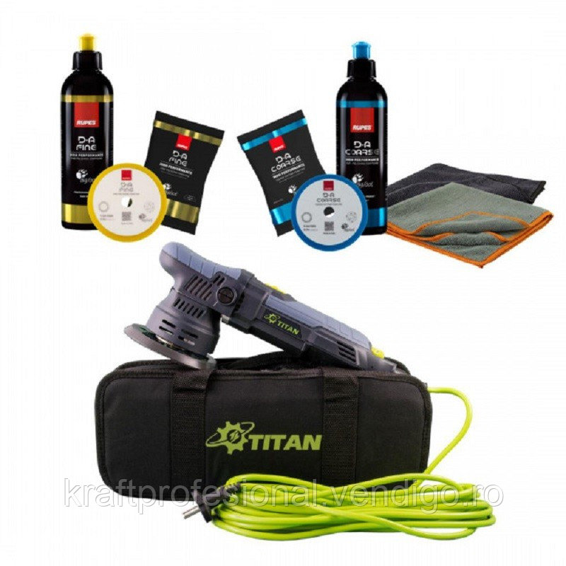 Masina de polisat excentrica Titan, cursa 9mm, inclus kit Rupes de polisat, SW-11372 - foto 1 - id-p93183568