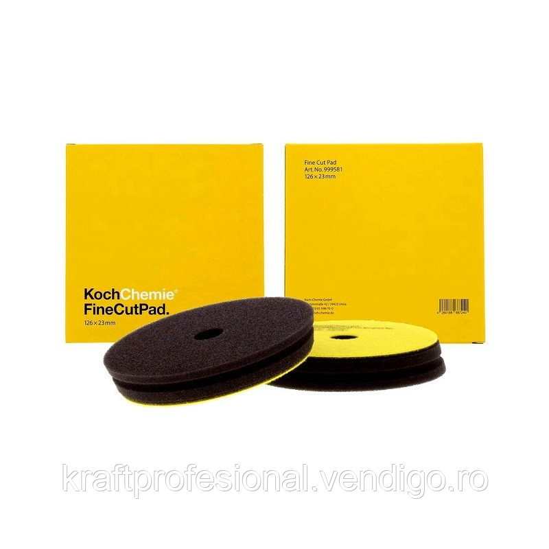 Burete polish fine cut, galben, Koch Chemie, 126mm, KC-FINE CUT-126 - foto 1 - id-p93183664