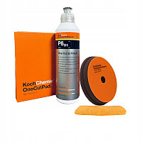 Set Pasta Polish One Step Koch Chemie, cu ceara carnauba, burete si laveta, 250ml, P6.01-BL
