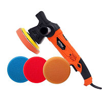 Set masina polish cu excentric, bureti de lustruit supergrosi, 1500W, 50x150mm, KP3025.BB
