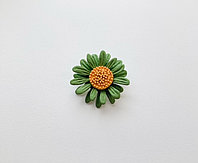 Broșă margaretă - Verde