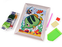 Set pictură cu diamante 17,5x23,5 cm - 9 Pește 900809