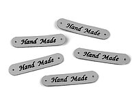 Etichete din piele ecologică 10x48 mm - 6 Gri 400230