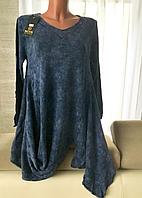 Bluze freeform (click pe poză pentru paleta de culori) - Bluza freeform albastru denim