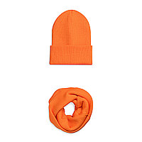 Setul de pălărie și o snood universală, portocaliu