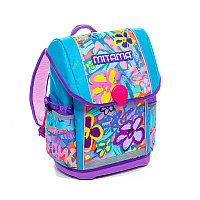 Ghiozdan Prescolari si Scolari Mitama Upside, model flori, Ergonomic, 24 l, Impermeabil, 44x30x18 cm,