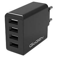Incarcator retea GoGEN ACH400, 4 x USB 5V/6 A, 30 W, negru