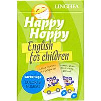 Happy Hoppy - Cartonase cu imagini pentru invatarea limbii engleze - Culori si Numere