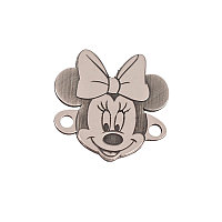 Bratara Minnie Mouse, pandantiv Argint 925, snur rosu