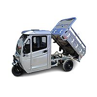TRICICLU ELECTRIC CU REMORCA SI CABINA INCHISA JP3000